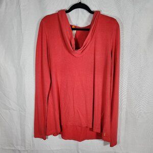 Lucy Slouchy Yoga Hoodie Peach (Size XL) Thumb Holes